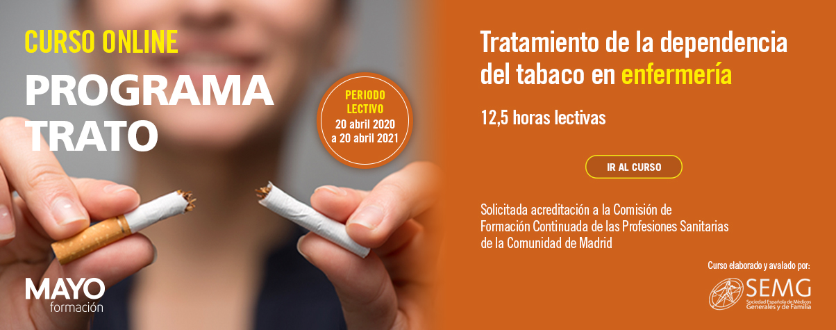 Curso tratamiento de la dependencia del tabaco en enfermería